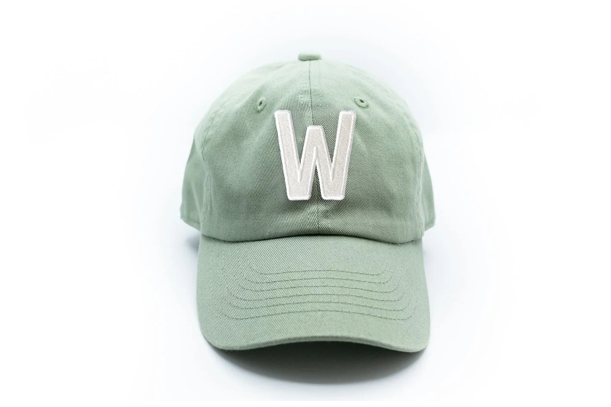 Dusty Sage Letter Baseball Hat - BIG FRENCHIES