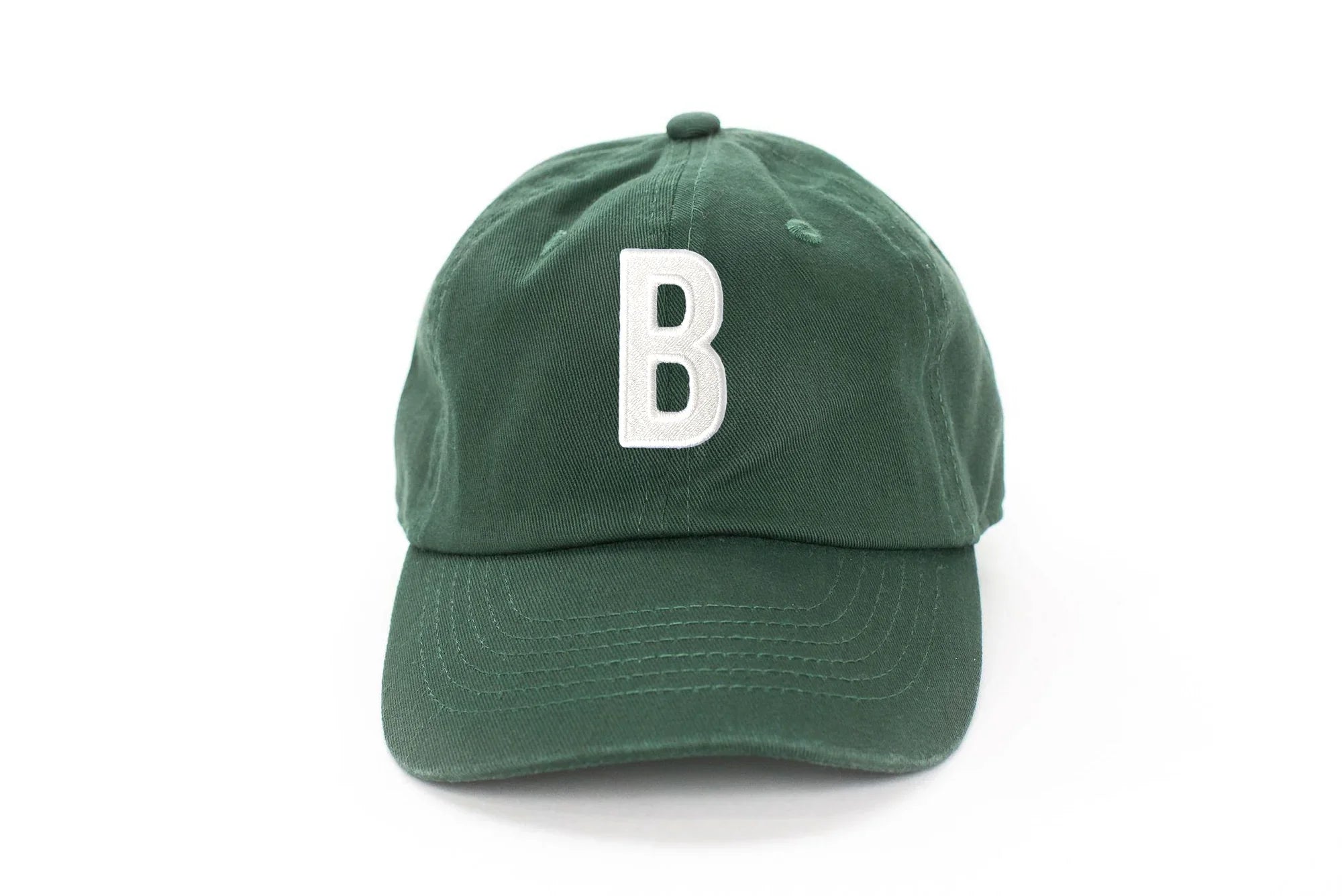 Hunter Green Letter Baseball Hat - BIG FRENCHIES