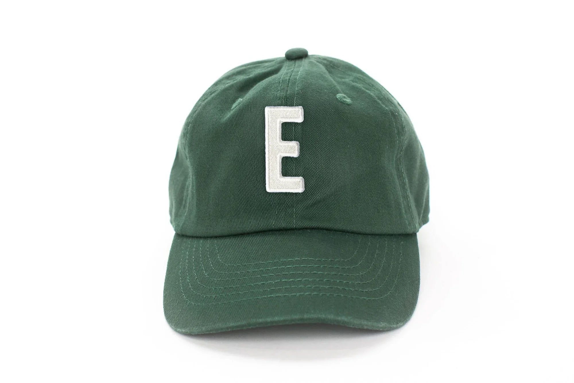 Hunter Green Letter Baseball Hat - BIG FRENCHIES