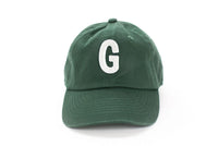 Hunter Green Letter Baseball Hat - BIG FRENCHIES