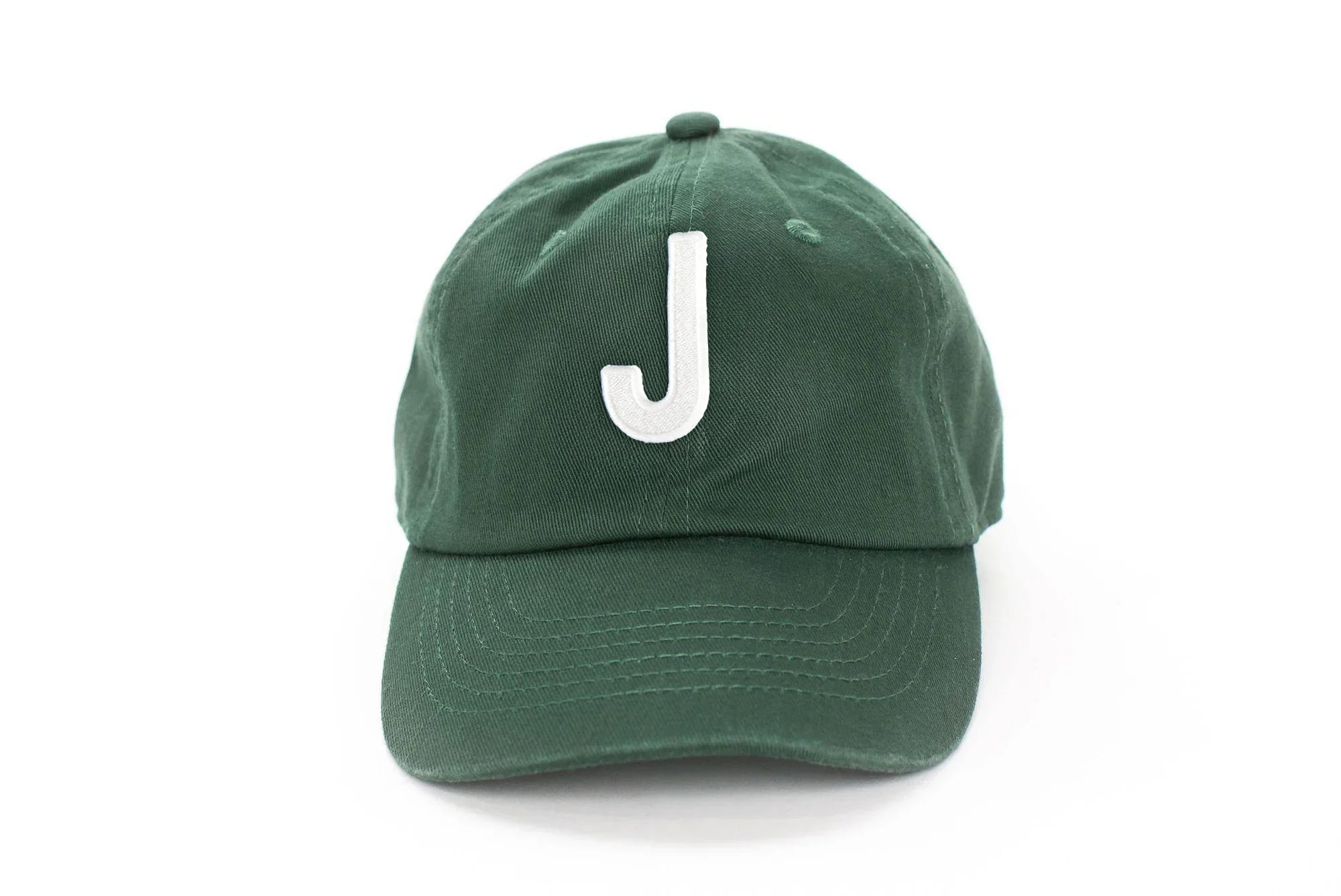 Hunter Green Letter Baseball Hat - BIG FRENCHIES