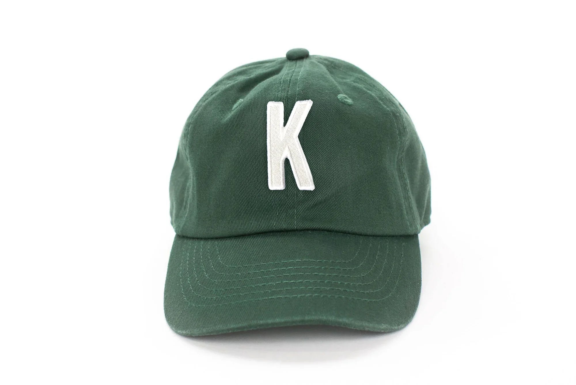 Hunter Green Letter Baseball Hat - BIG FRENCHIES