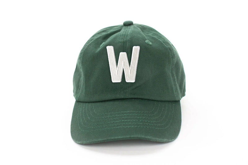 Hunter Green Letter Baseball Hat - BIG FRENCHIES
