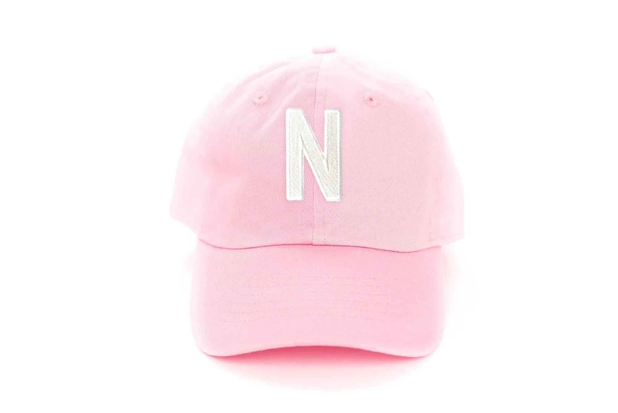 Light Pink Letter Baseball Hat - BIG FRENCHIES