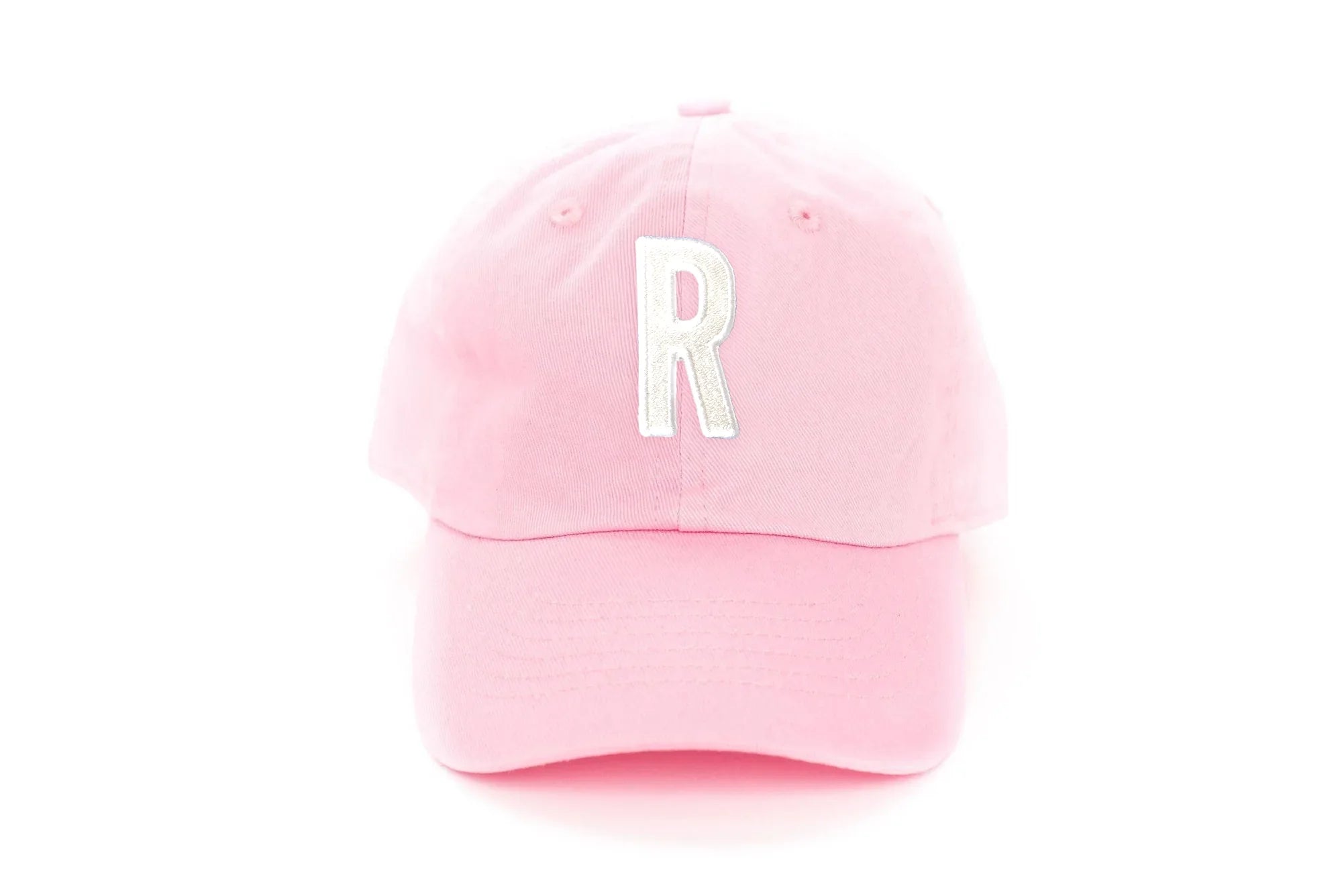 Light Pink Letter Baseball Hat - BIG FRENCHIES