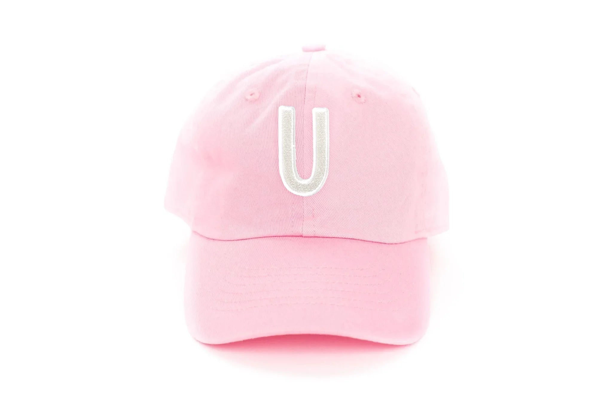 Light Pink Letter Baseball Hat - BIG FRENCHIES