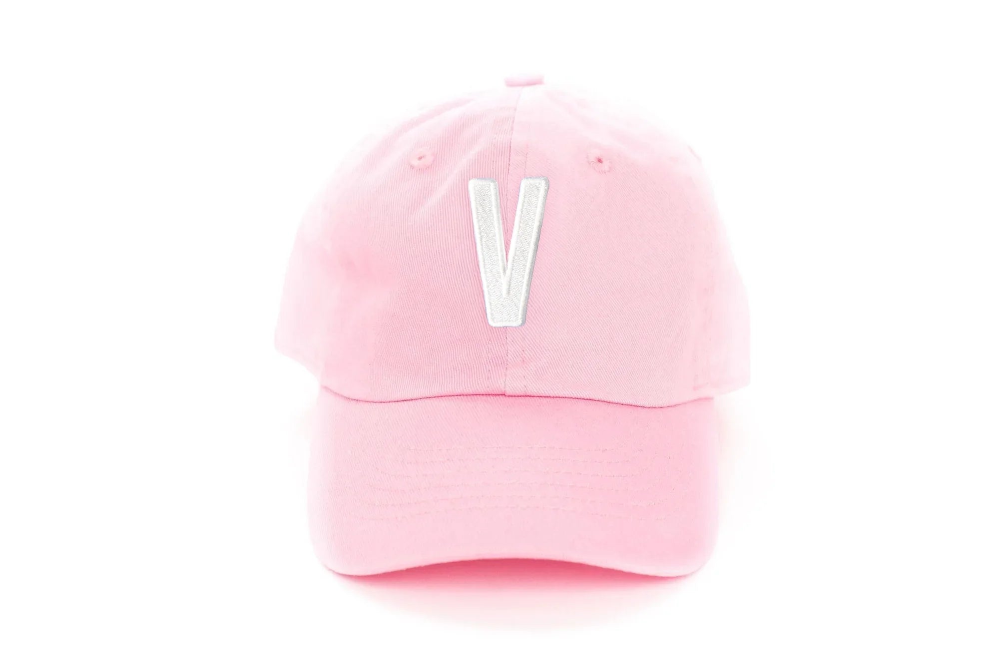 Light Pink Letter Baseball Hat - BIG FRENCHIES