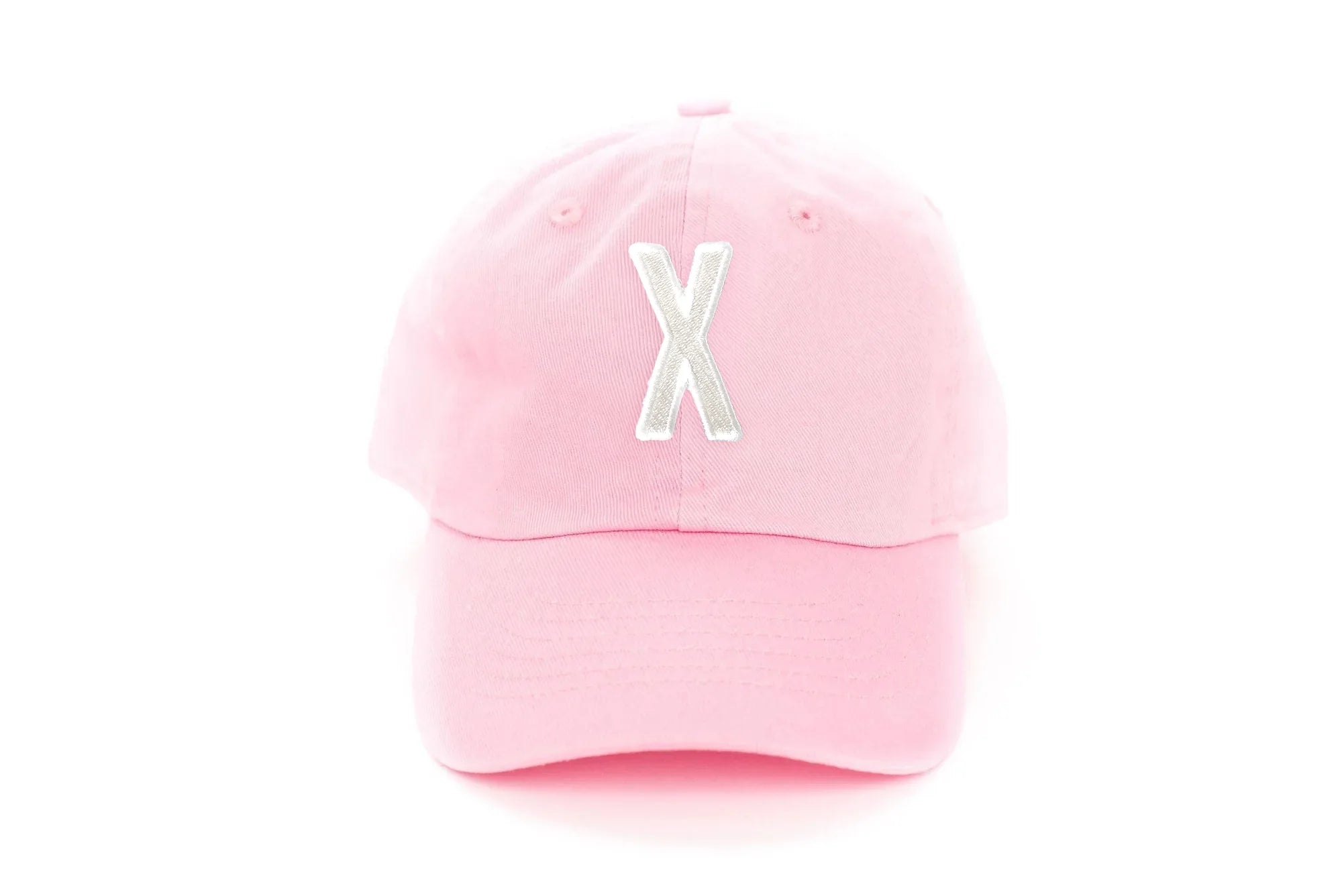 Light Pink Letter Baseball Hat - BIG FRENCHIES