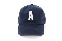 Navy Blue Letter Baseball Hat - BIG FRENCHIES