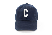 Navy Blue Letter Baseball Hat - BIG FRENCHIES