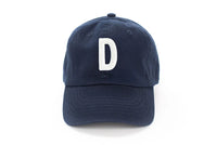 Navy Blue Letter Baseball Hat - BIG FRENCHIES