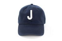 Navy Blue Letter Baseball Hat - BIG FRENCHIES