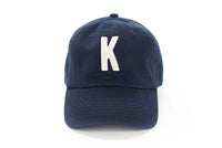 Navy Blue Letter Baseball Hat - BIG FRENCHIES