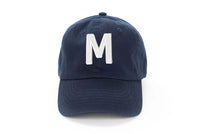 Navy Blue Letter Baseball Hat - BIG FRENCHIES