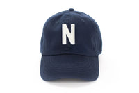 Navy Blue Letter Baseball Hat - BIG FRENCHIES