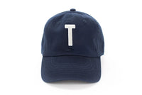 Navy Blue Letter Baseball Hat - BIG FRENCHIES