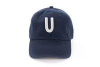Navy Blue Letter Baseball Hat - BIG FRENCHIES