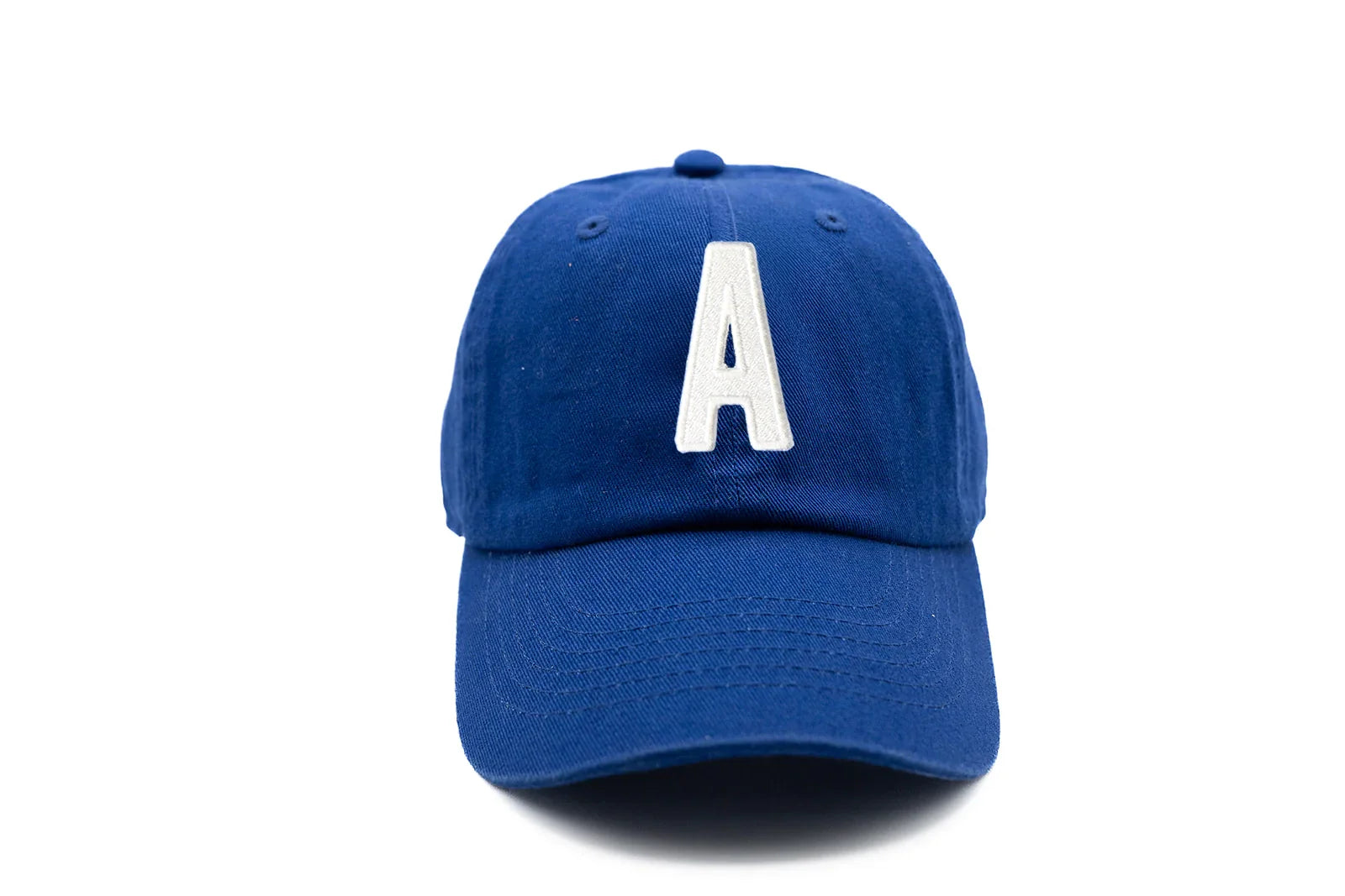 Royal Blue Letter Baseball Hat - BIG FRENCHIES