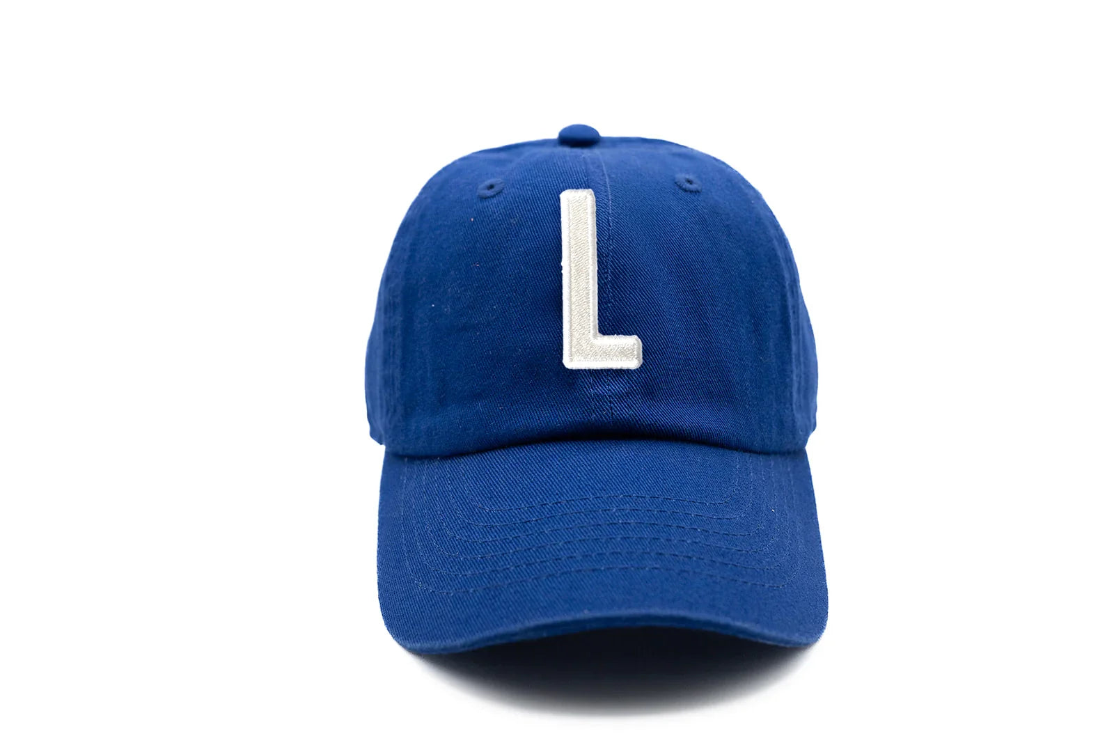 Royal Blue Letter Baseball Hat - BIG FRENCHIES