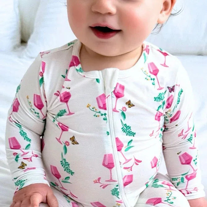 Hamptons Rosé Zippered Romper - BIG FRENCHIES