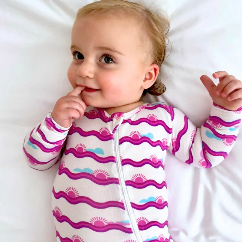 Hamptons Sunset Zippered Romper - BIG FRENCHIES