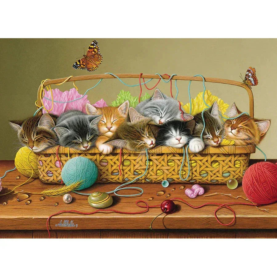 Basket Case 350 Piece Family Jigsaw Puzzle Cobble Hill - BIG FRENCHIES
