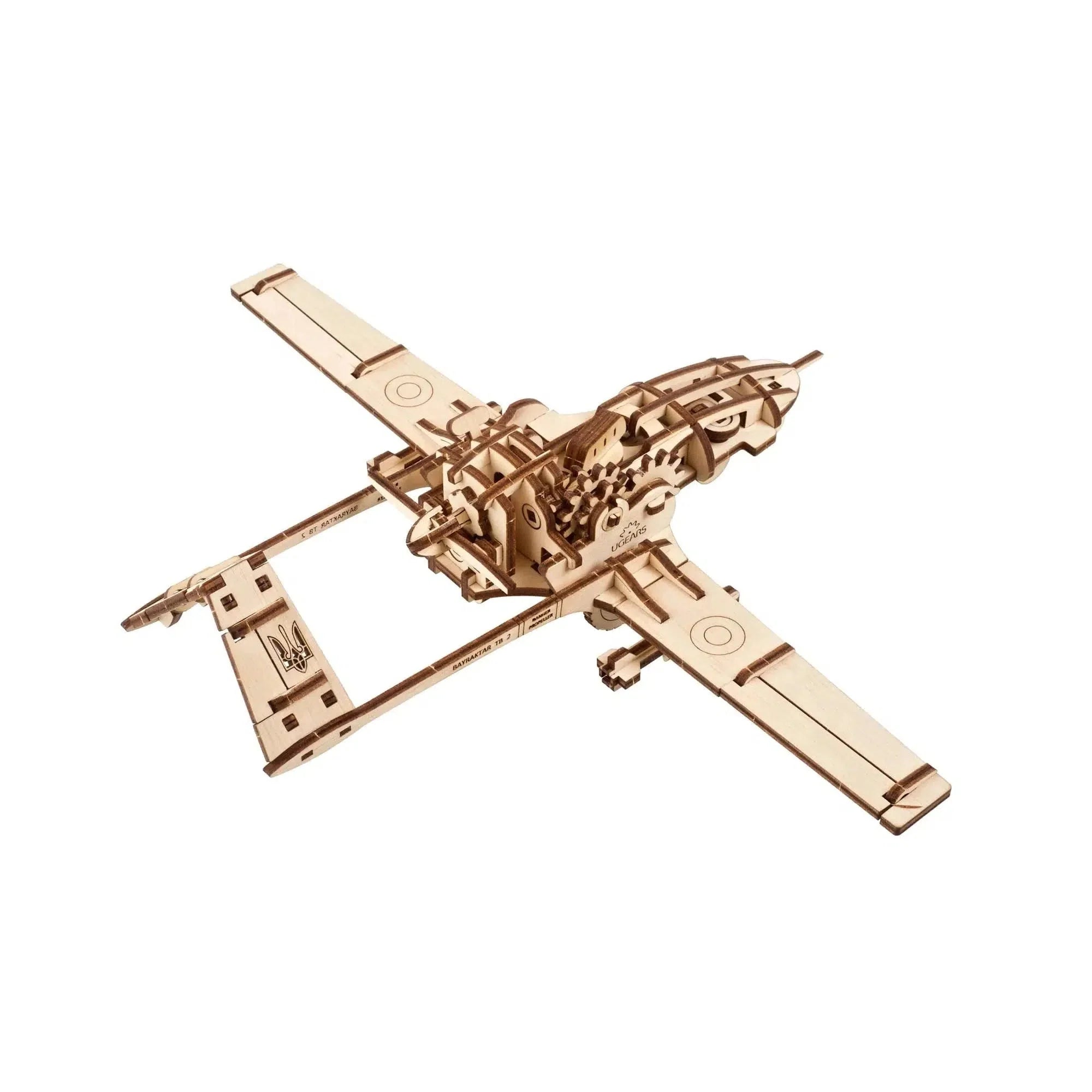 Bayraktar TB2 Combat Drone 3D Wood Model Kit UGEARS