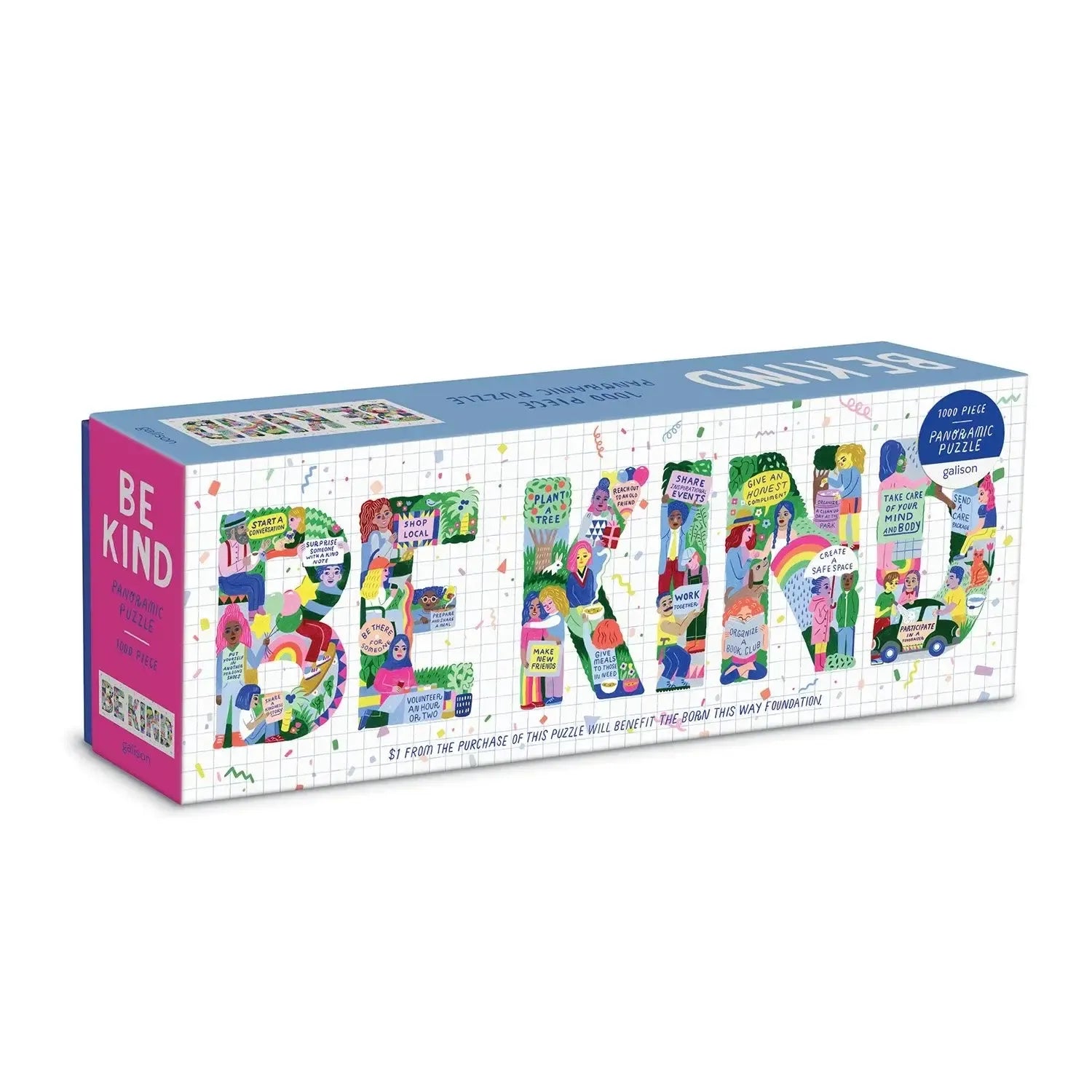 Be Kind 1000 Piece Panoramic Jigsaw Puzzle Galison