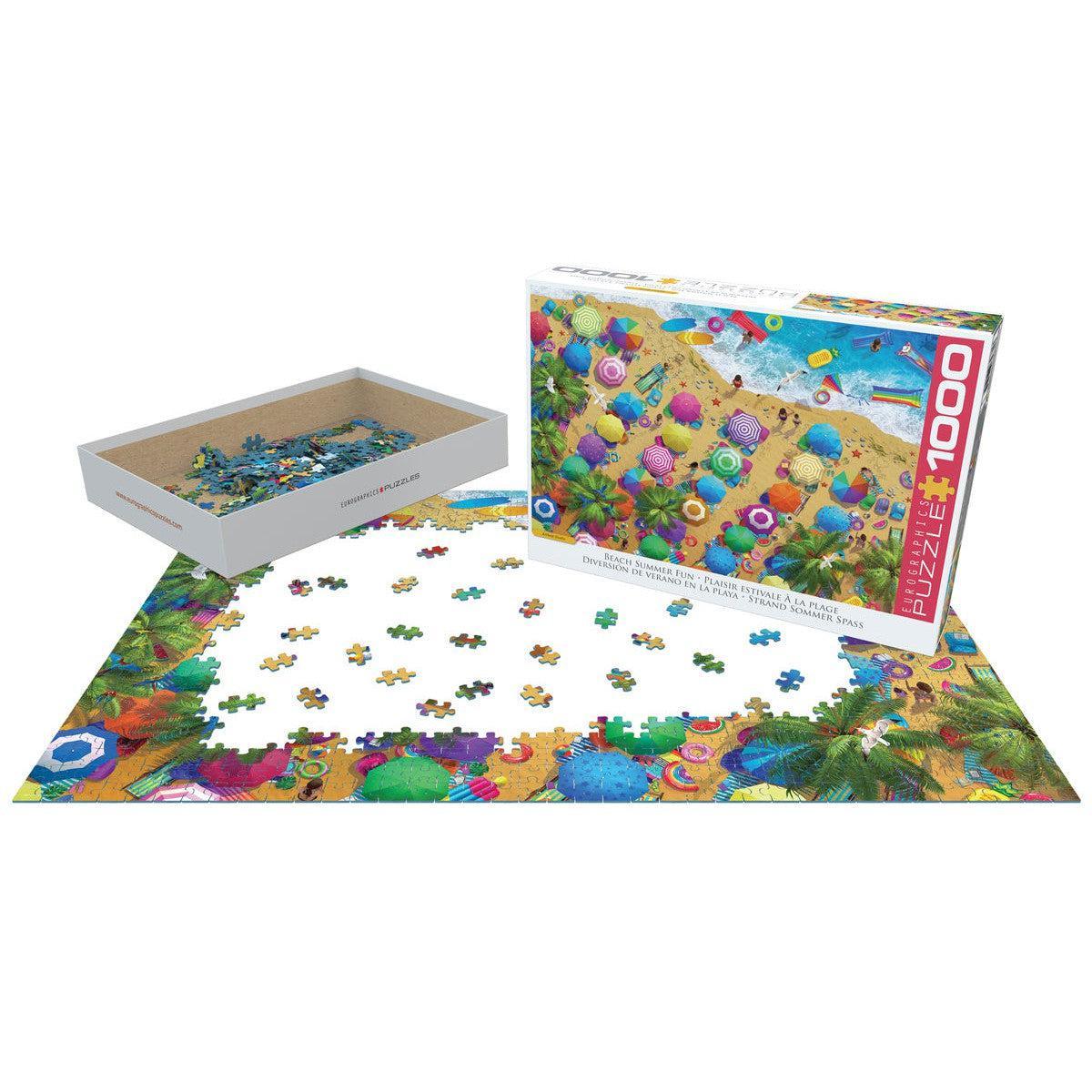 Beach Summer Fun 1000 Piece Jigsaw Puzzle Eurographics - BIG FRENCHIES