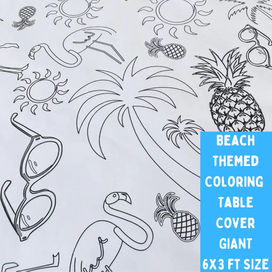 Beach Coloring Tablecloth - BIG FRENCHIES
