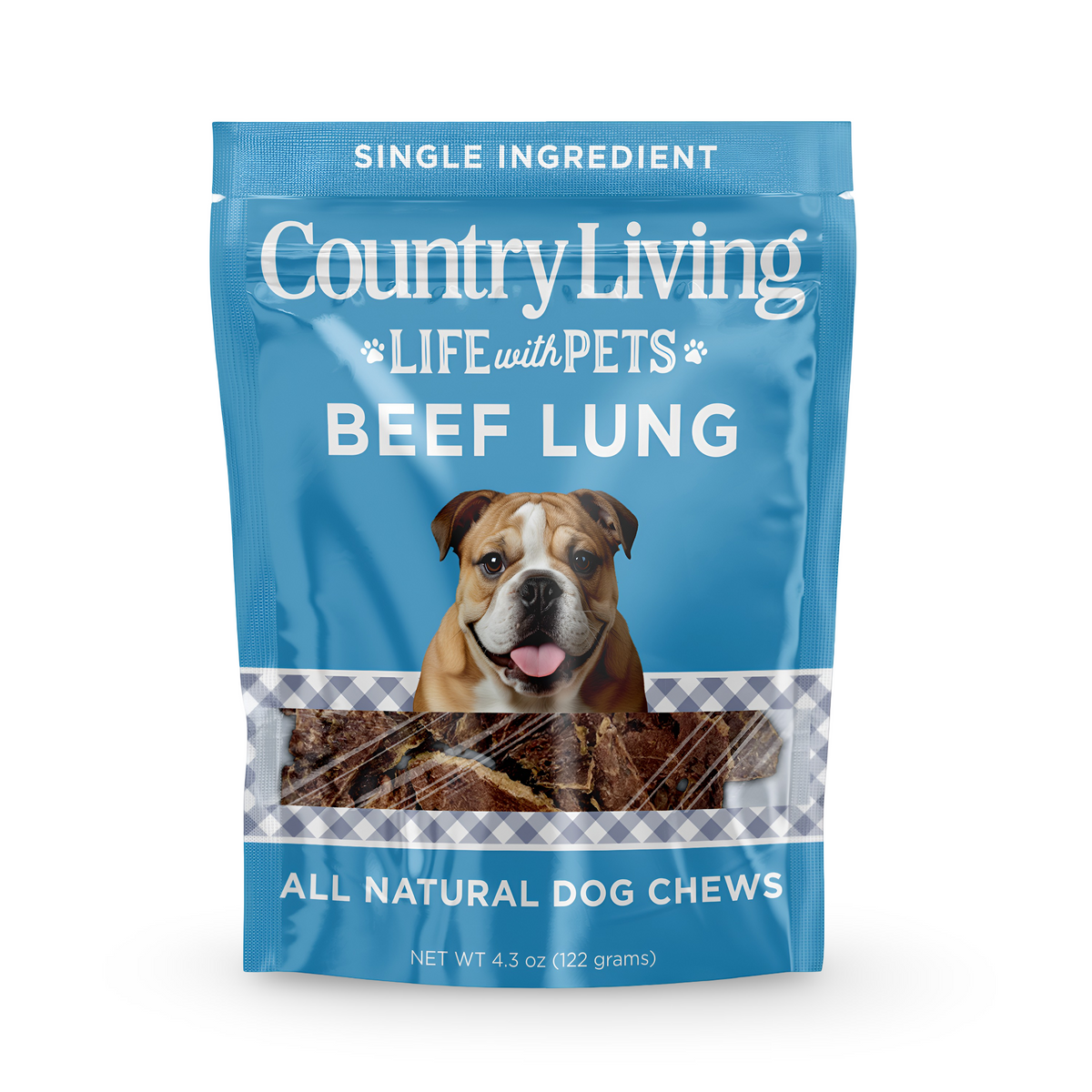 Country Living 4”-6” Beef Lung Slices Dog Treats – 8oz Bag – 100% Natural, Single-Ingredient, High-Protein, Grain-Free Dog Treats – Crunchy & Lightweight - BIG FRENCHIES