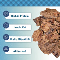 Country Living 4”-6” Beef Lung Slices Dog Treats – 8oz Bag – 100% Natural, Single-Ingredient, High-Protein, Grain-Free Dog Treats – Crunchy & Lightweight - BIG FRENCHIES