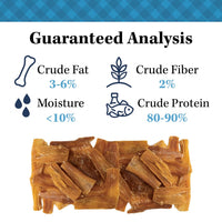 Country Living 4”-7” Beef Backstrap Tendon Dog Chews – 5 Count Bag – All-Natural, Long-Lasting, High-Protein Dog Treats – Single-Ingredient, Grain-Free - BIG FRENCHIES