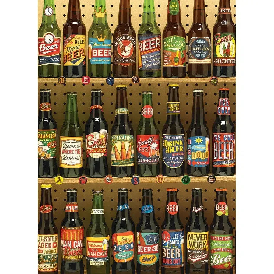 Beer Collection 1000 Piece Jigsaw Puzzle Cobble Hill - BIG FRENCHIES