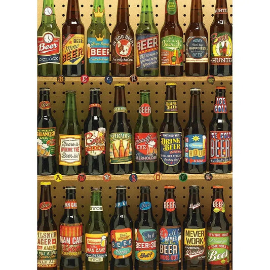 Beer Collection 1000 Piece Jigsaw Puzzle Cobble Hill - BIG FRENCHIES