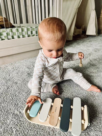 Checkered Bamboo Sleeper | Soft Baby Onesie - BIG FRENCHIES