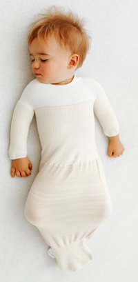 Bamboo Blend Beige Arms Out™ Long Sleeve Sleep Sack