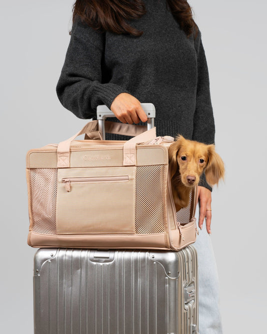 Beige Pet Travel Carrier - BIG FRENCHIES