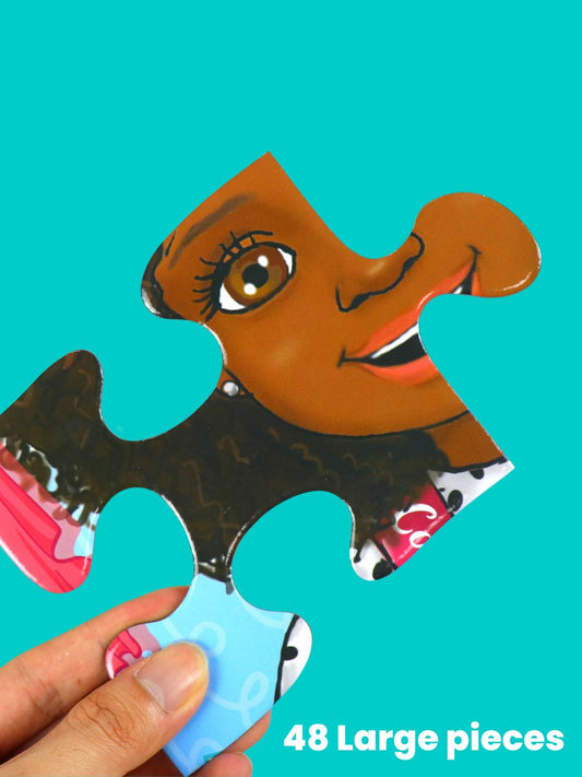 Bella's Affirmations 3 foot Giant 48-piece Puzzle & Poster