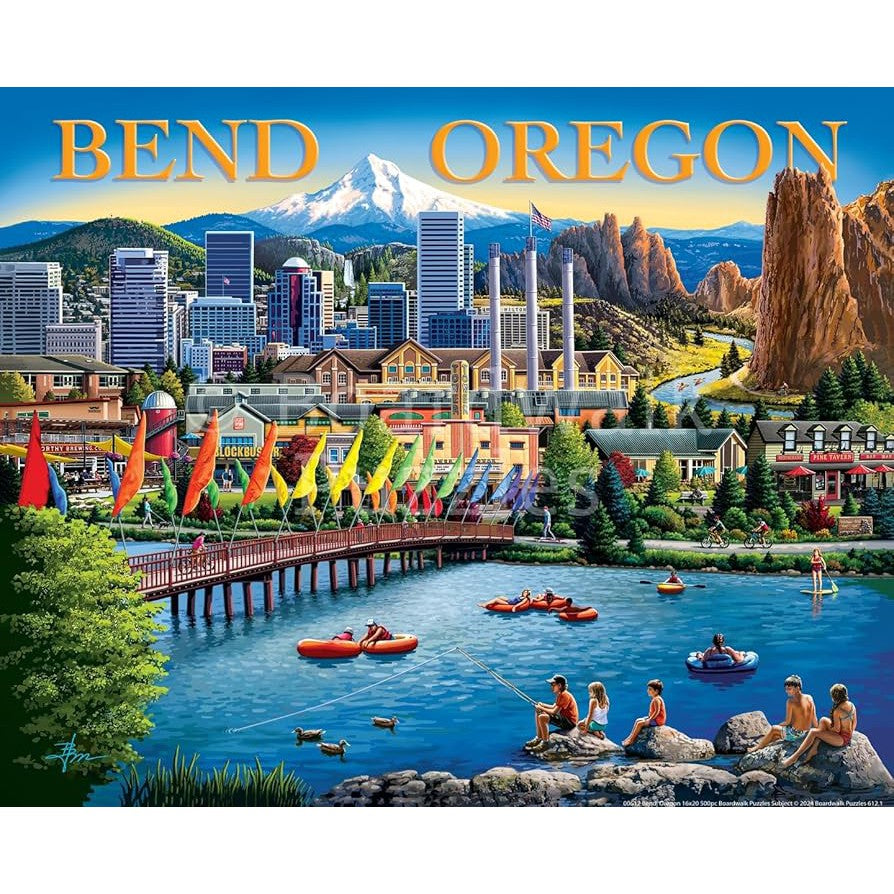 Bend Oregon 500 Piece Jigsaw Puzzle Boardwalk