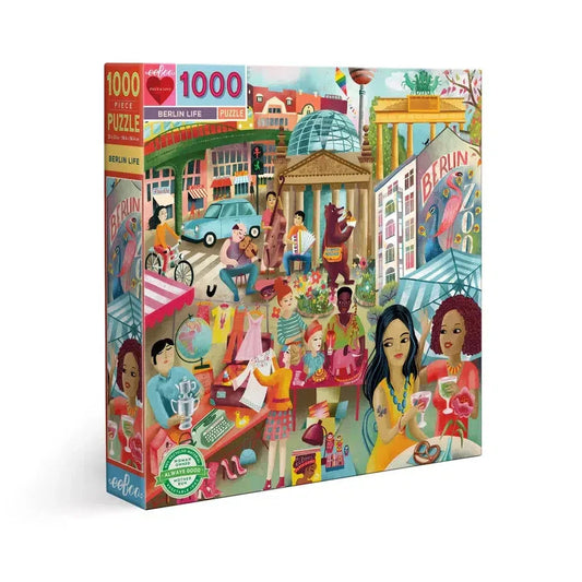 Berlin Life 1000 Piece Jigsaw Puzzle eeBoo - BIG FRENCHIES