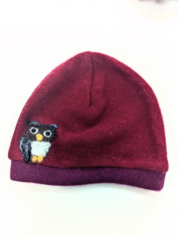 Owl Cashmere Hat - Child - BIG FRENCHIES