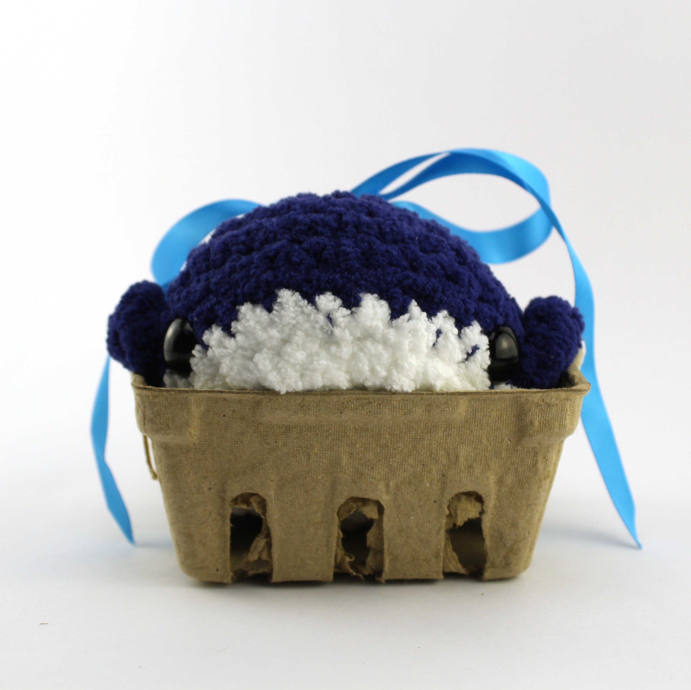 Betty the Blueberry Whale Crochet Plushie