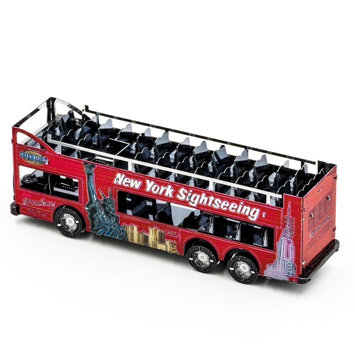 Big Apple Tour Bus 3D Steel Model Kit Metal Earth