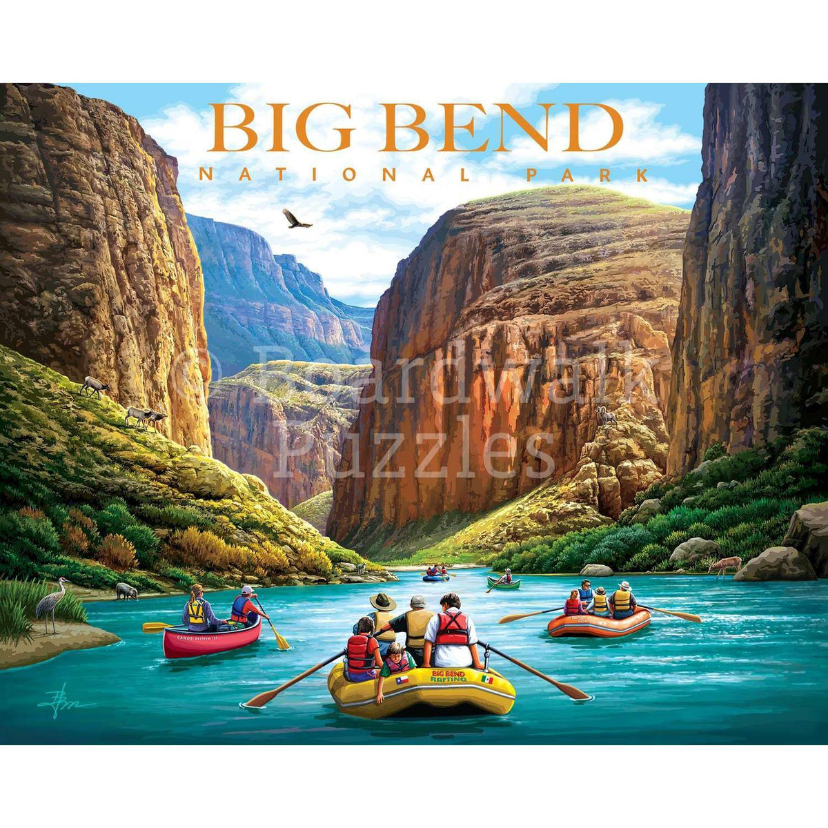 Big Bend National Park 500 Piece Jigsaw Puzzle Boardwalk - BIG FRENCHIES