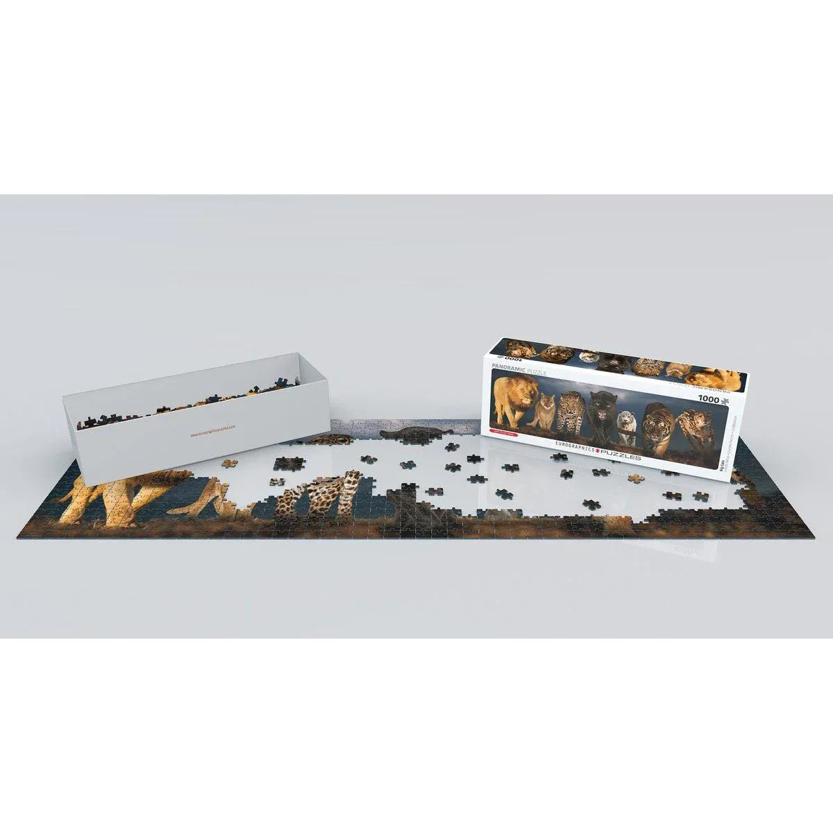 Big Cats 1000 Piece Panoramic Jigsaw Puzzle Eurographics - BIG FRENCHIES