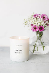 Green Lemon Scented candle - Big Glass Jar - BIG FRENCHIES