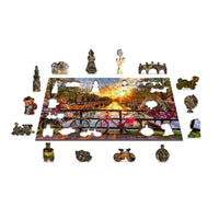 Bikes in Amsterdam 150 Piece Wood Jigsaw Puzzle Wooden City