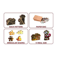 Bikes in Amsterdam 300 Piece Wood Jigsaw Puzzle Wooden City