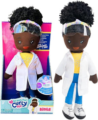 Beautiful Curly Me Binta Scientist 14 inch Plush Doll
